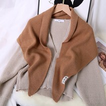 어깨니트숄 가디건 망토 매듭 카라 머플러 삼각 여성 숏기장 스카프 가을 겨울 카디건 21K0022