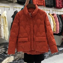 Janveny-울트라 라이트 다운 자켓 여성용 겨울 스탠드 칼라 깃털 패딩 코트 90% 화이트 덕 파카 단색 겉옷