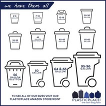 Plasticplace 250L(65갤런) 쓰레기 봉투 │ 2.7mm │ 투명.. 정품보장, Unscented