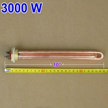 쇼핑을잇다 보일러 배관 온수기 용 전기 요소 부스터 DN25 전원 1.5KW-6KW 옵션 구리, 02 3000W
