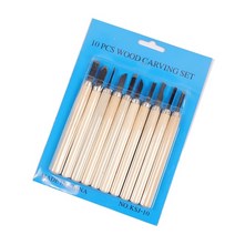 우드카빙 세트 키트 조각칼 전문 나무 치즐 나이프 목각 커터 손 도구 다목적 예술 공예, 10개