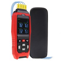 K/J 데이터로거 열전대 온도계 328 ~ 2501 °F 4 채널 디스플레이 실시간 데이터 로깅 가청 및 가시성, 한개옵션0