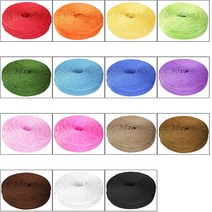(디머스) 만들기재료 대용량 벌크 종이 굵은지끈 롤타입 15색상 4mm x 200M, 파랑색