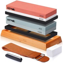 HEYNIU 400/1000방 3000/8000방 고급 양면 칼갈이 숫돌 세트, A