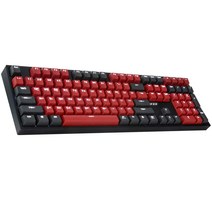 콕스 게이트론 LED 게이밍 기계식 키보드 녹축, CK108 RED&GRAY S2, 레드 + 다크그레이, 일반형