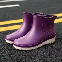urkoteer 패션 여성 방수화 쇼트 미끄럼 방지 실리콘 레인부츠 L-2023289
