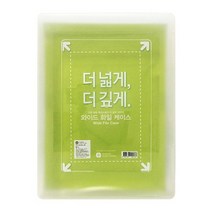 문화 와이드 화일케이스L 대 A4 투명 F991-71, 없음
