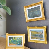 룍*큐쫰툥콱쿅-반 고흐 세계명화 미니어처 액자 Ver.2el*f-kd^l^tm-+, 래*큐동펴쾡/4. 까마귀가 있는 밀밭