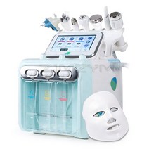 기포발생기새로운 7 in 1 수소 산소 작은 거품 RF 미용 기계 얼굴 리프팅 박피술 장치 피부 스크러버 H2O2, 02 220V