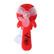 Marvel Spiderman Anime Figure Toys 재미 있은 수동 소형 팬 냉각기 전기 Kawaii 휴대용 만화 장난감 선물 아이, [04] D