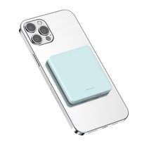 미니덕트 맥세이프 미니 고속 무선 보조배터리 4000mAh, 아쿠아 민트