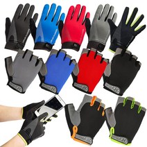 스토리메이커 남성여성 사계절 자외선차단 쿨 기능성 등산 자전거 아웃도어 낚시 스포츠장갑 긴/반장갑 2종, 01_스포츠 긴장갑, 02_레드