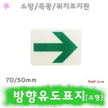 방향유도표지 소형 비상구 축광 표지판 피난구 소방