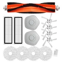 샤오미 드리미 호환 메인 사이드 brush mops hepa filter for xiaomi dreame bot w10 w10pro 진공 청소기 액세서리 교체 예비 부품, 세트 2