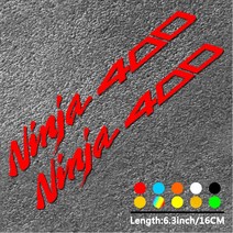 가와사키 닌자 400 스티커 페어링 커버 데칼 로고 2020 2018, 01 Reflective Red