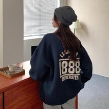 주디앤 여성 1888 유니버셜 긴팔 기모 맨투맨