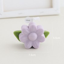 양키캔들 인테리어 캔들1pc ins korea 꽃 촛불 로맨틱 귀여운 소이 왁스 아로마, 자주색