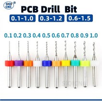 타일커터기 자르기 커터 공구 절단기 타일커팅기 카바이드 마이크로 드릴 비트 미니 CNC 드릴링 세트 인쇄 회로 기판 보드 PCB 보드117648, 10pcs 0.9