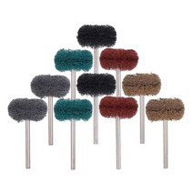 샌딩 패드 사포 10pcs 미니 드릴 연마 브러시 나일론 버핑 연마 휠 dremel 대, 혼합 10PCS