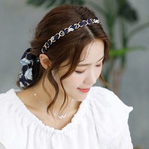 블라썸 투웨이 헤어밴드 얇은 와이어 여자 여성 명품 메탈 꽃 플라워 예쁜 공주 머리띠