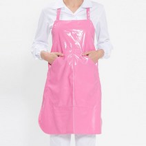 목걸이형 숏 단면 방수 앞치마 핑크 배식용 청소용, 본상품선택