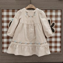 치크 [[NC광명점]] A라인 꽃자수 소녀 원피스 CKOW22N5G
