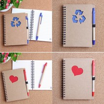 일상 여행 학생 필수템 수첩 볼펜 필기 세트 선물 사은품 기념 사무용 다용도 메모 줄노트 문답 QnA 질문 생각 자문자답 다양한 팬시용품 스케즐 주간 일상 기록 일정 위클리 먼슬리, 블루