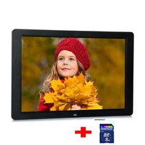 디지털 액자 동영상 앨범 15 인치 스크린 LED 백라이트 HD 1280x800 디지털 사진 프레임 전자 앨범 그림, 04 black with 8gb_01 EU 플러그