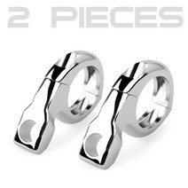 오토바이헤드라이트브래킷 바이크 2pcs 25mm 크롬 블랙 턴 시그널 핸들 바 클램프, 2개 크롬