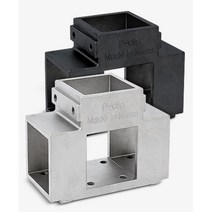 파고라 정자 작업대 진열대 고정 조인트 정자조인트 사각파이프 진열장조인트 파이프캡 각파이프, 검정, 1개