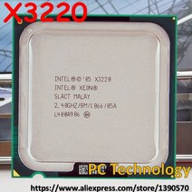 제온 X3220 쿼드 코어 데스크탑 CPU 2.40GHz 100W 8MB A775 1 일 이내, 한개옵션0