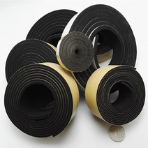 견고한 EPDM 네오프렌 자체 접착 테이프 절연 개스킷 도어 윈도우 씰 쿠션 2 5mm 10mm x 10 15 20 2m 검정, 01 Black_02 5mm_01 I_03 30mm