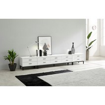 [라인퍼니쳐] 제니트 2800 거실장 세트 화이트