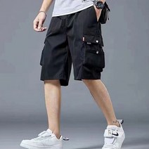 남자 남성 카고 반바지 5부 여름 냉장고 시원한 밴딩 카고 반바지