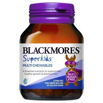 Blackmores 블랙모어스 Superkids Multivitamin Kids 슈퍼키즈 멀티비타민 키즈 헬쓰 60 츄어블, 1팩