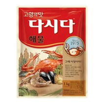 CJ 감칠맛 다시다 해물 시즈닝 육수 1kg 1세트, 3세트