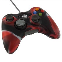 육군 위장 실리콘 커버 케이스 스킨 Xbox 360 무선 게임 컨트롤러, [03] 빨간
