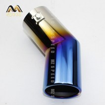 소리박 가변 가상 배기 Universal car rear round 파이프 테일 머플러 팁 크롬 스테인레스 스틸 auto acce 용 자동차 머플러 팁 교체, l-02