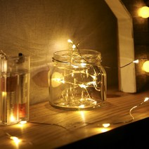 2M 20구 LED 드럼 전구 3P세트(웜색)트리전구(건전지)