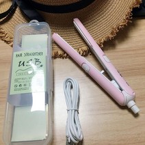 고성능 무선 고데기 휴대용 자동 매직기 뿌리 물결 봉 다이렉트 웨이브 미니 판 뽕 단발, 핑크[USB포트]