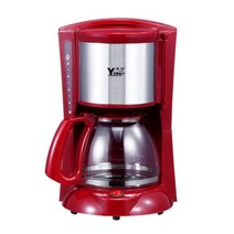 900W 전기 드립 커피 머신 메이커 아메리칸 티 포트 1.2L, 빨간색-220v