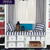 크레스 창문턱 매트 주문제작 두꺼운 스폰지 테일러드 소파패드 지중해 줄무늬 1676963633, 쌀, MTF-719, 쌀