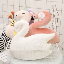 BAZA 백조 유니콘자이 플라밍고가 베개를 안은 인형 40-60cm, 2번, 40cm