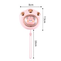 화목난로 연통 캠핑 가정용 화덕 소각로휴대용 USB 손 따뜻하게 귀여운 고양이 발 발톱 모양 알루미늄 합금, 01 pink