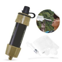 캠핑 정수 필터 비상 생존 야외 낚시 등산 미니 서바이벌 워터 빨대 휴대용 osmose waterfilter 시스템 스포츠 wasser, 1 개 세트