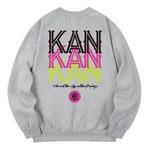 KAN6312 KMG0049 투컷라인 기모 맨투맨 - 그레이