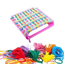 내구성 뜨개질 Loom 세트 뜨개질 후크 공예와 뜨개질 밧줄 여러 가지 빛깔의 액세서리 도구 DIY 스카프, 21.6cmx25.3cmx6.5cm, PP, 다색