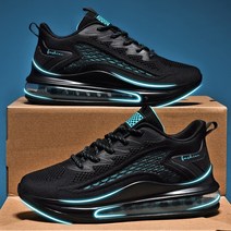 썸머 뉴 아이템 남성용 통기성 스포츠화 플라이 위브 장식 공기 쿠션 캐주얼화 충격 흡수 높이 뛰기 운동화