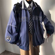 야구점퍼 올 매치 레터 재킷 야구 유니폼 남녀 공용 느슨하고 얇은 캐주얼 애호가 멋진 코트 봄