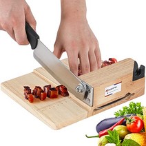 야채다지기 Moongiantgo Biltong Slicer Beef Jerky Cutter with Builtin Knife Sharpener Manual Meat Rubber W